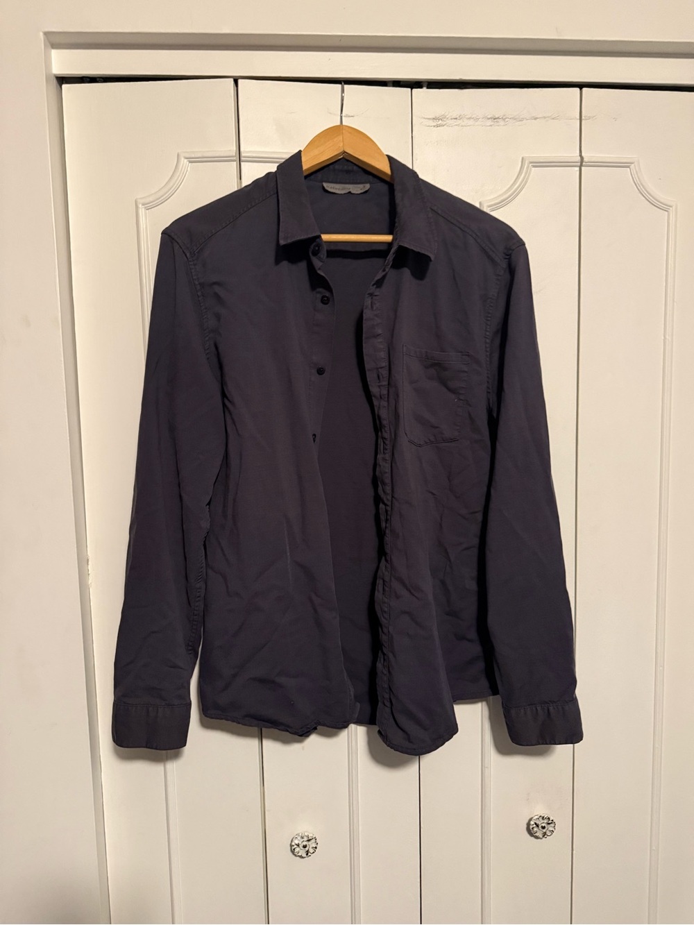 Icebreaker Merino wool Men's Casual Long-Sleeve Button-Down Shirt in Dark Gray